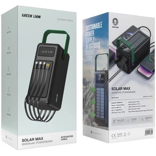 پاوربانک خورشیدی مدل Solar Max ظرفیت 80000 میلی آمپر ساعت