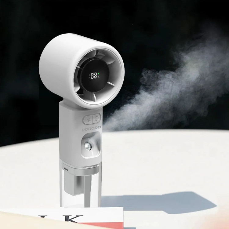 مینی فن و بخورسرد جیبی پرودو (Porodo Lifestyle Cool & Hydrate Mini Fan & Humidifier) مدل PDHXF338 (اورجینال وارداتی)