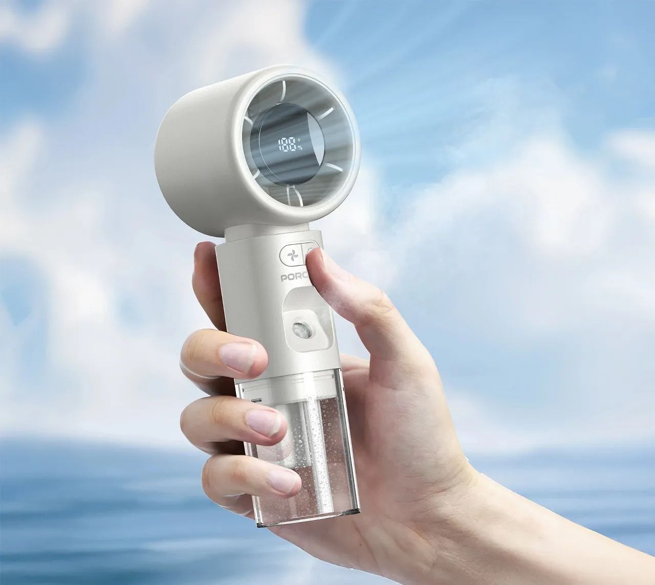 مینی فن و بخورسرد جیبی پرودو (Porodo Lifestyle Cool & Hydrate Mini Fan & Humidifier) مدل  PDHXF338  (اورجینال وارداتی)